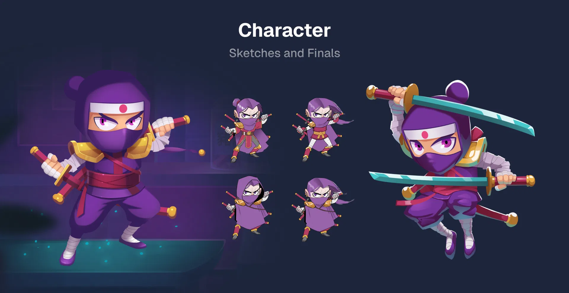 Sushi Samurai character design