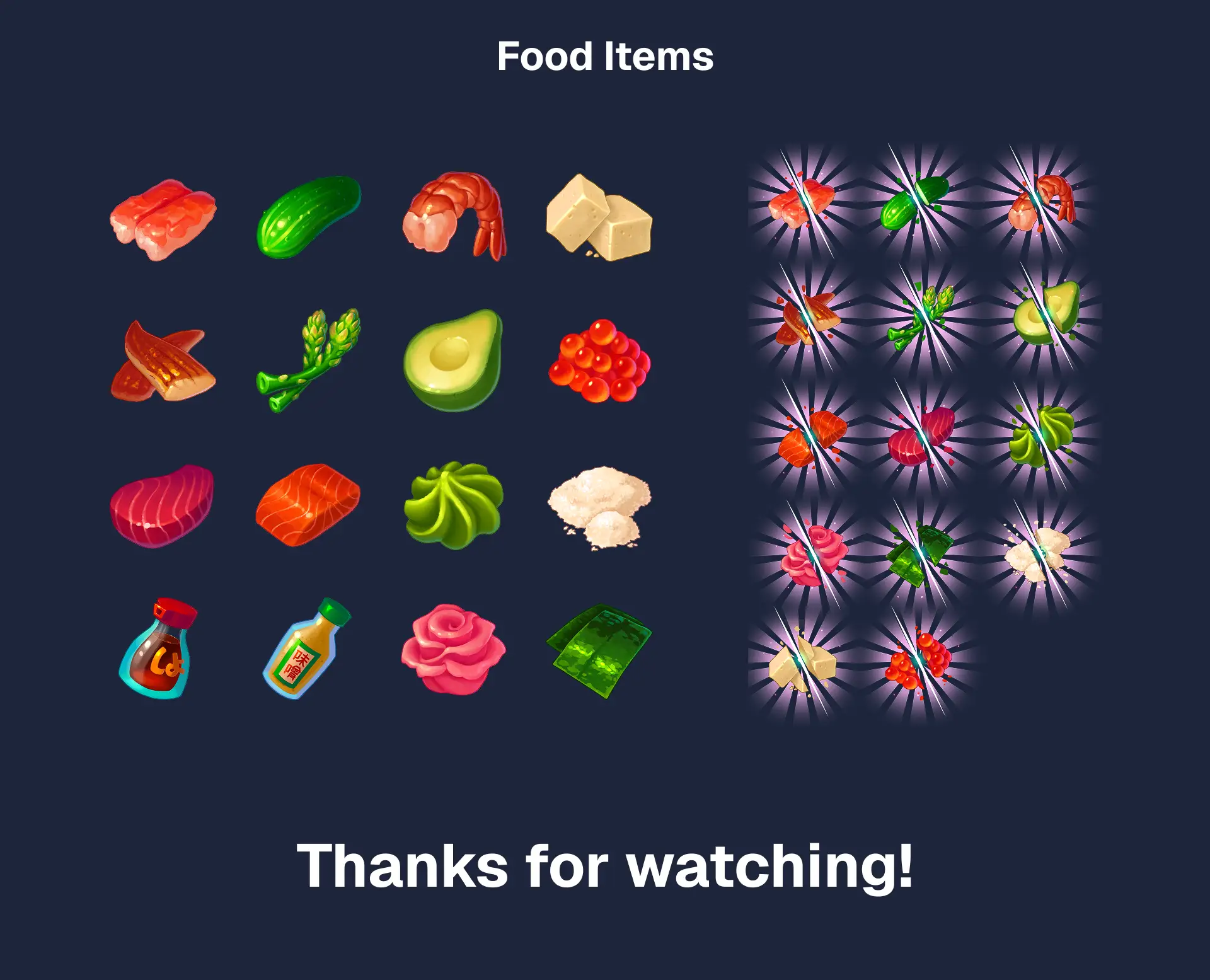 Sushi Samurai game items