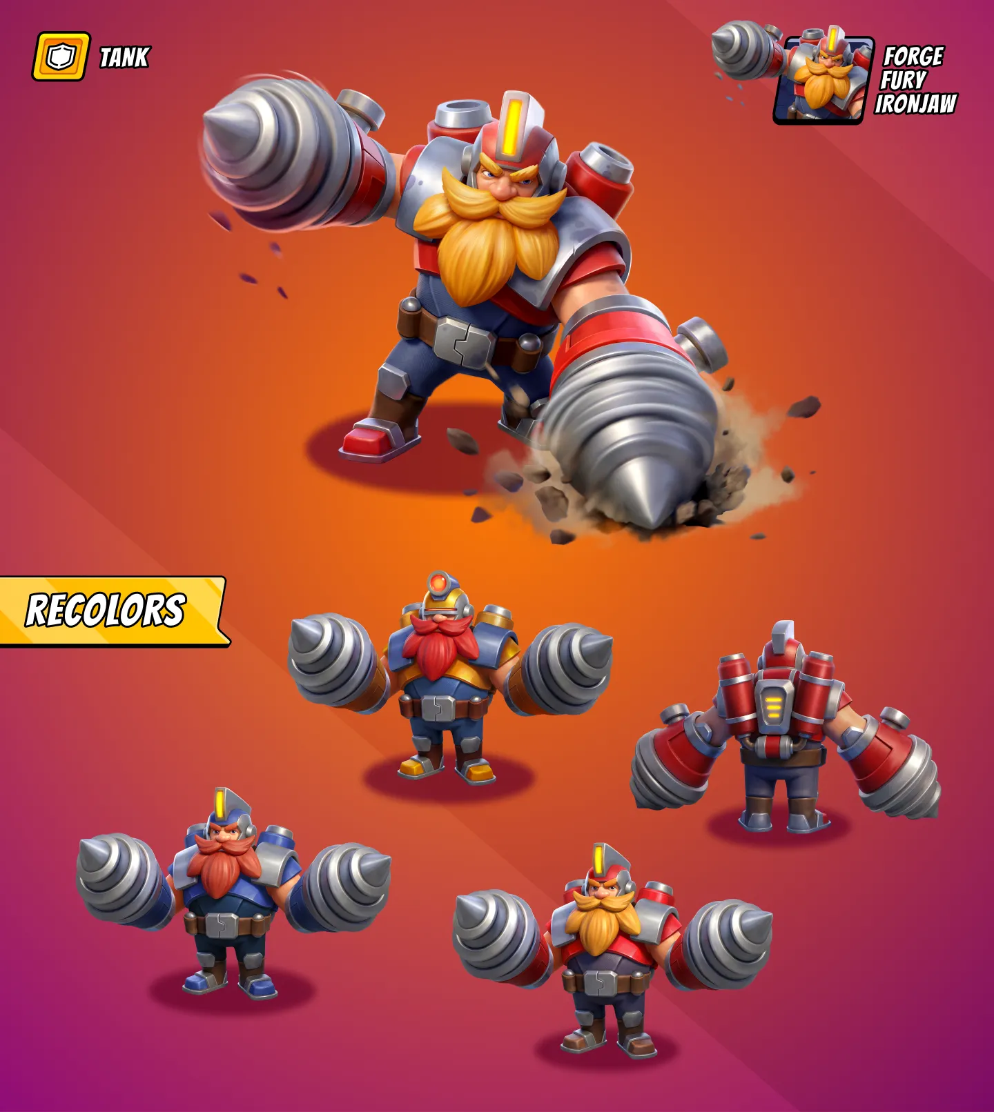 Forge Fury Game Character Tank