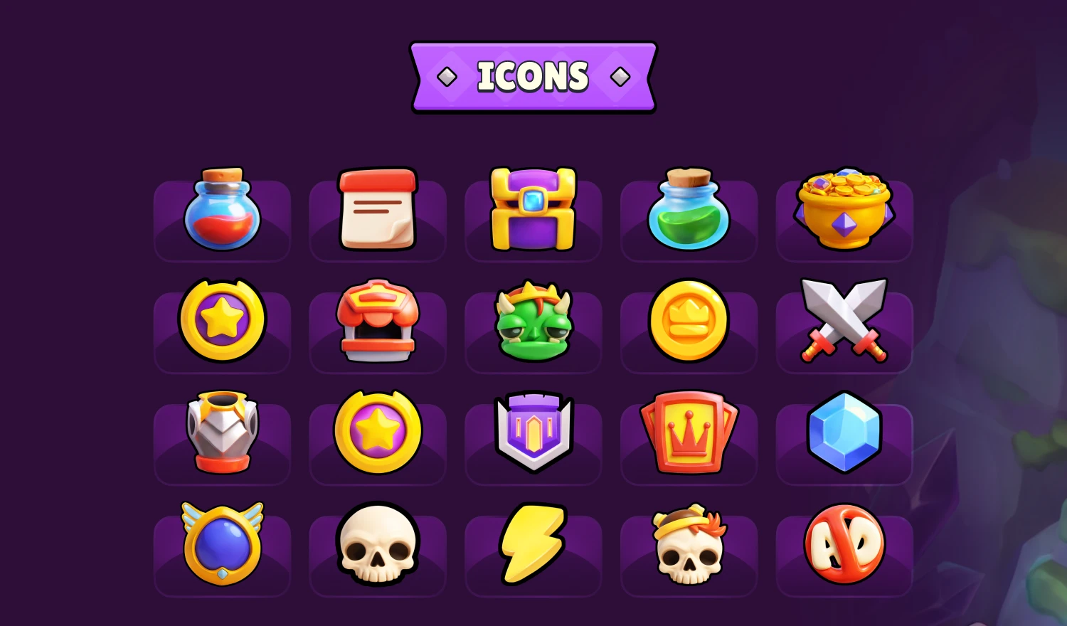 the Spellrift mobile game icons