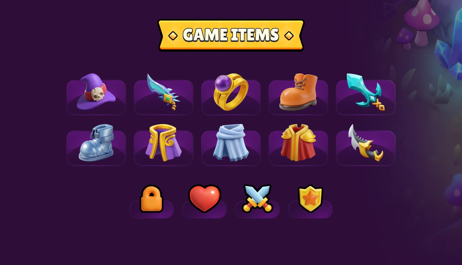 the Spellrift mobile game items