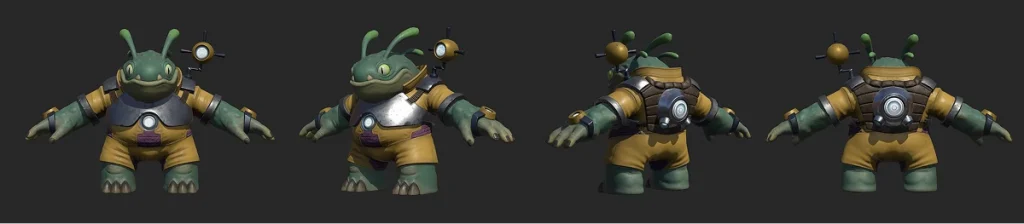 Revolve 3d character