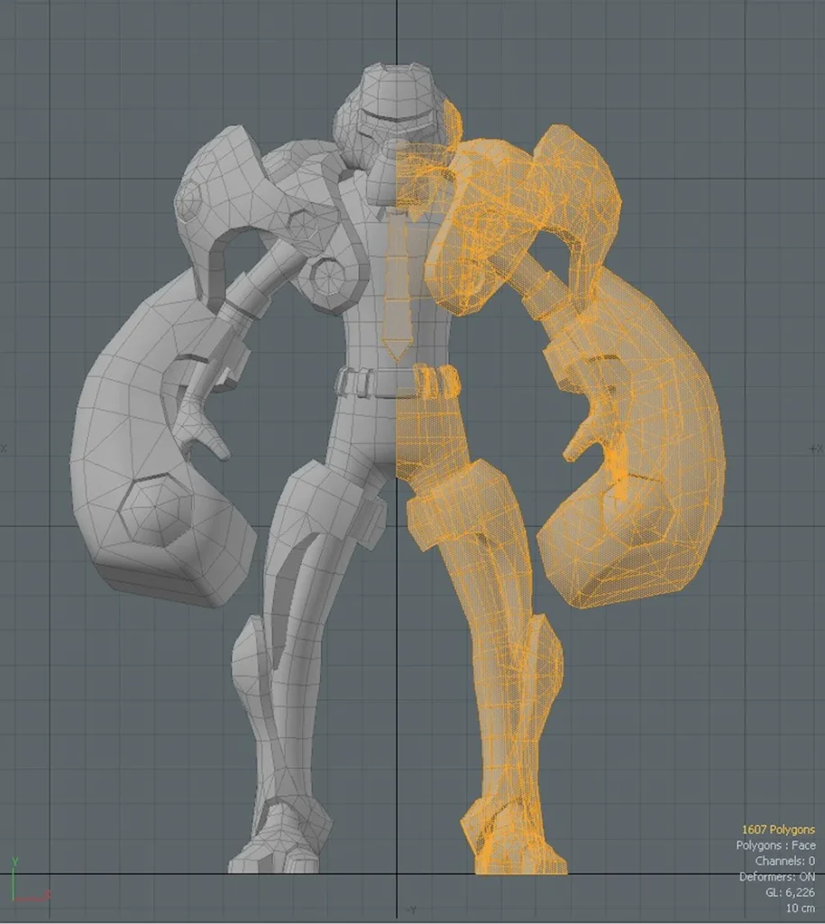 3d modeling battle robot