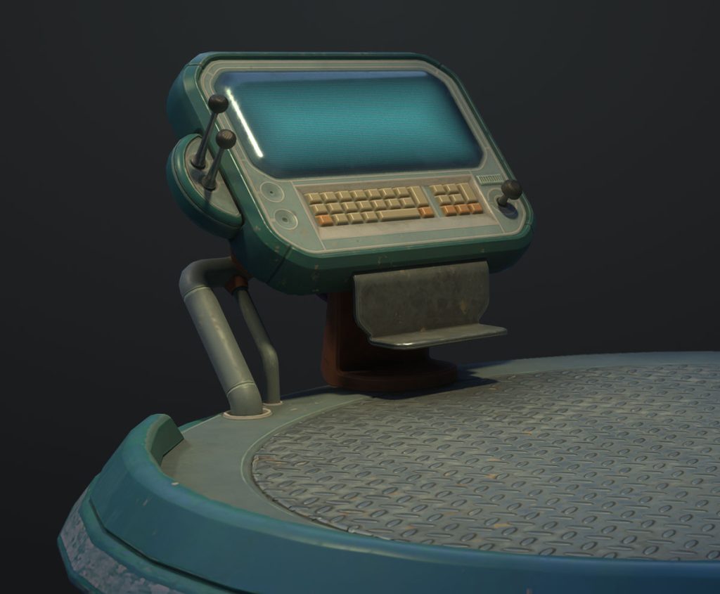 3d platform with computer