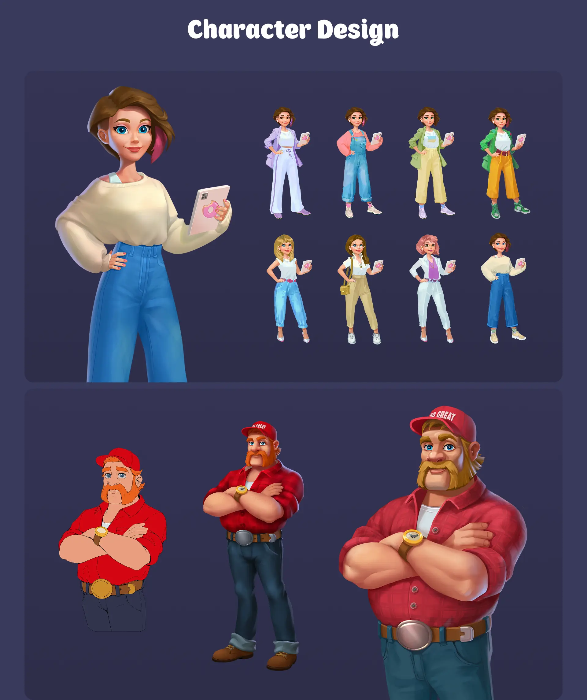 Candy Merge character design