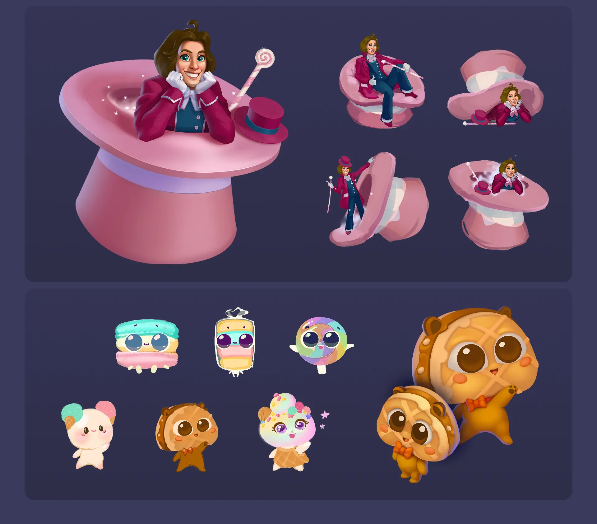 Candy Merge character design