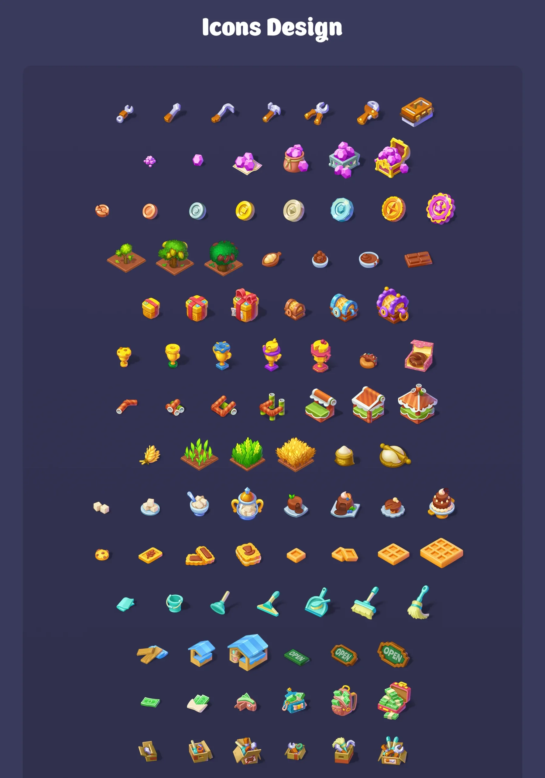 Candy Merge game icons