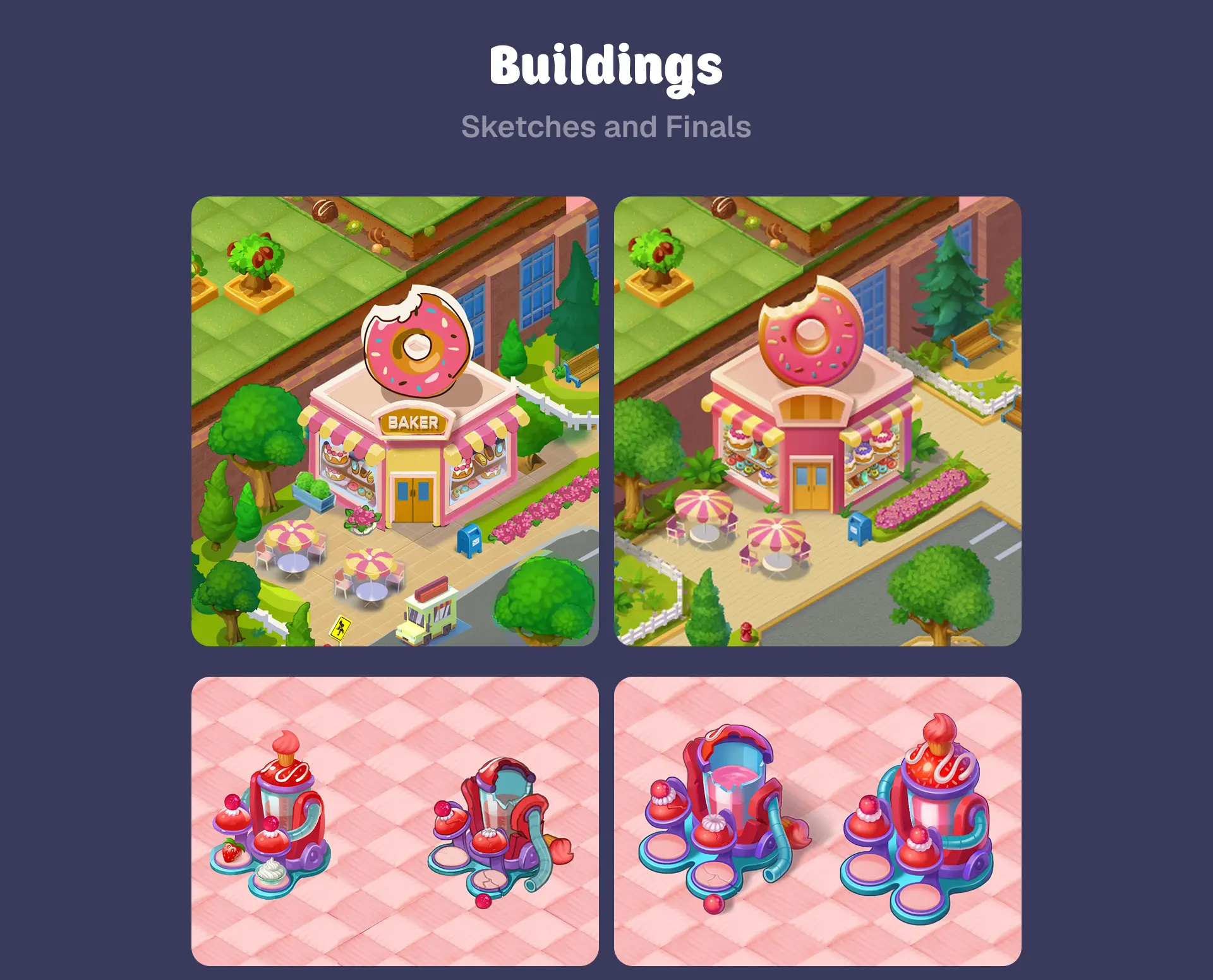 Candy Merge buildings
