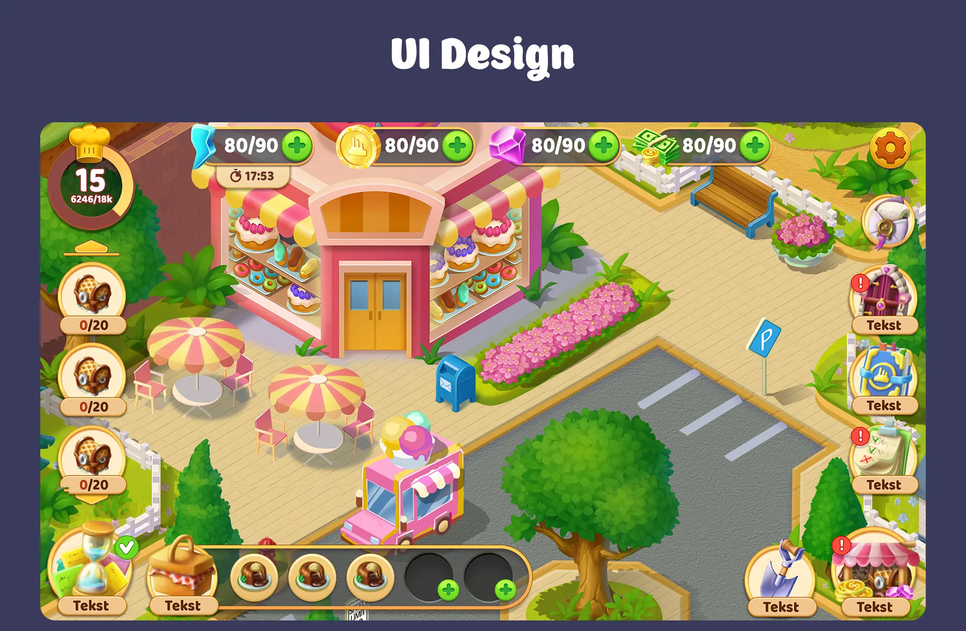 Candy Merge game ui