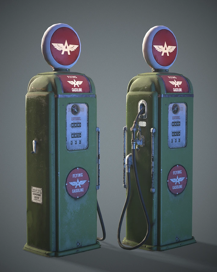 3d Gas Pumps for game