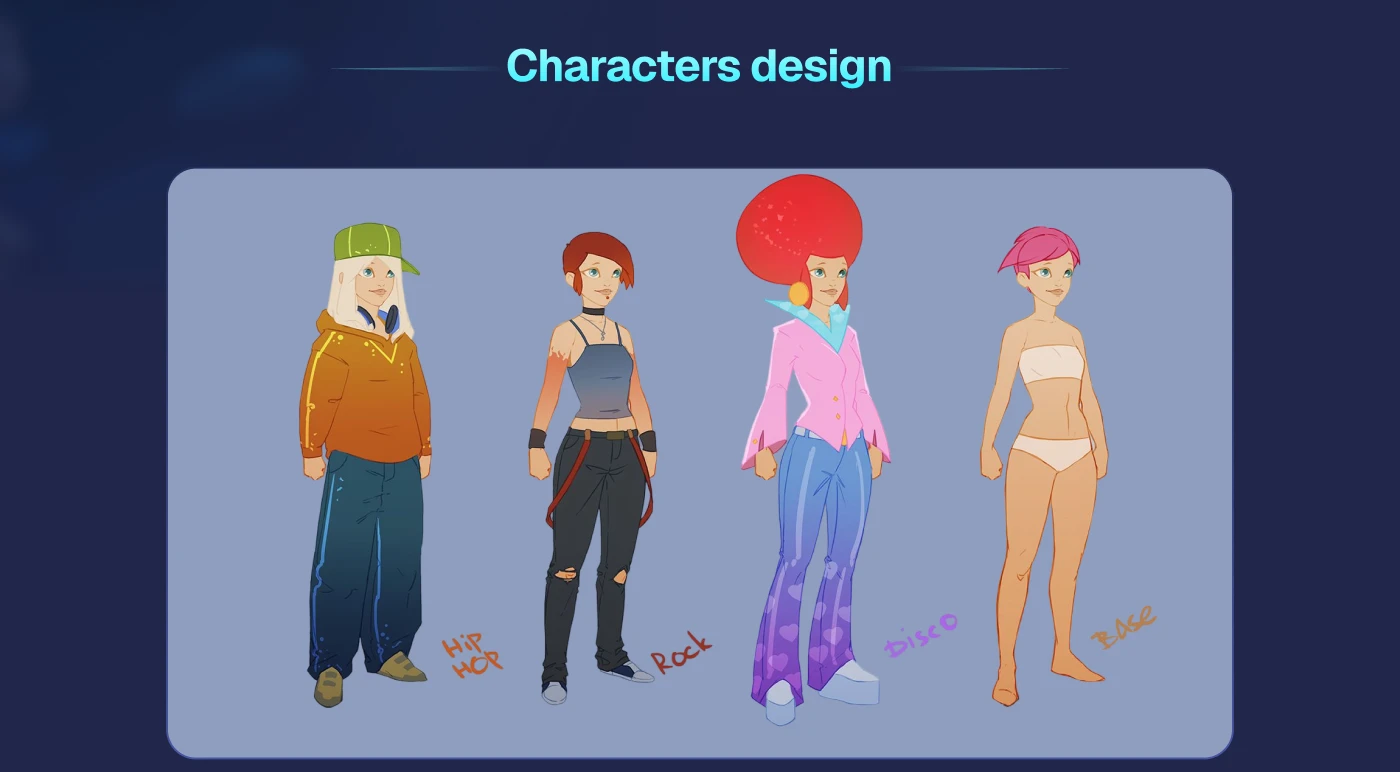 Harmony game characters