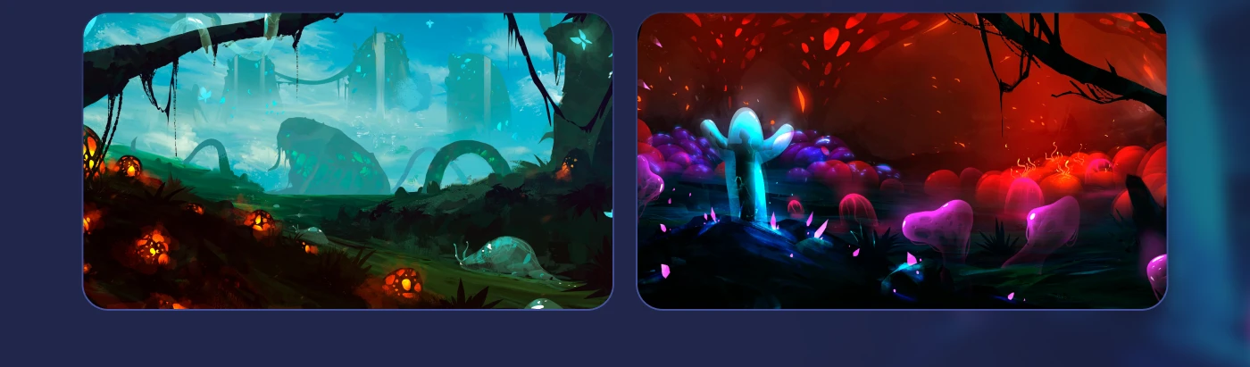 Harmony game arts illustrations