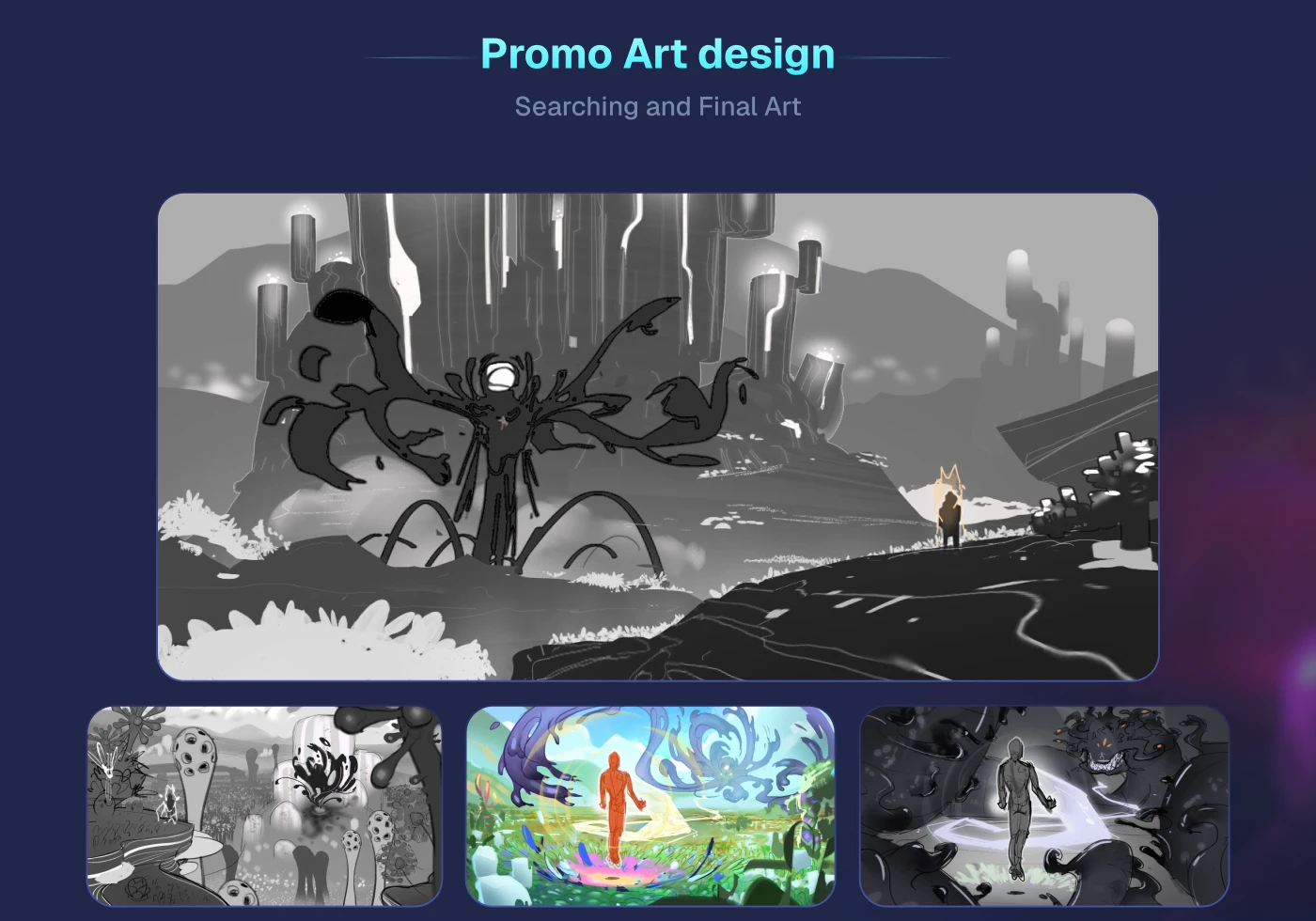 Harmony game promo art design