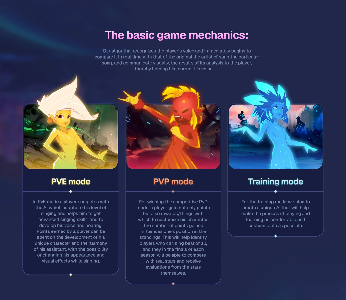 Harmony game mechanics