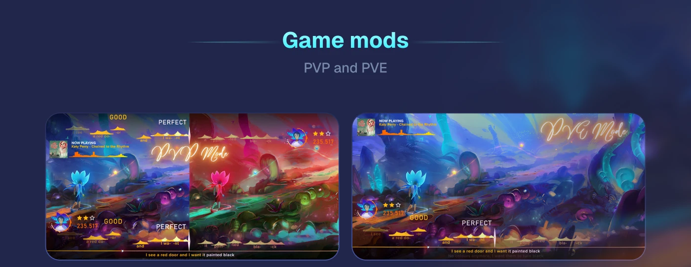 Harmony game modes
