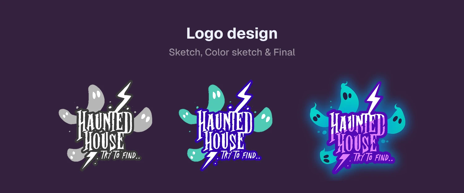 Haunted House game logo design