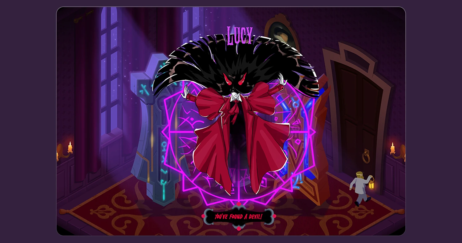 Haunted House game ui - demon Lucy
