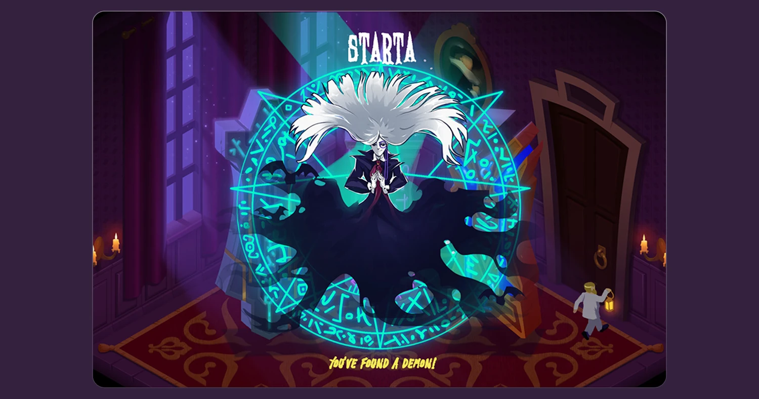 Haunted House game ui - demon Starta