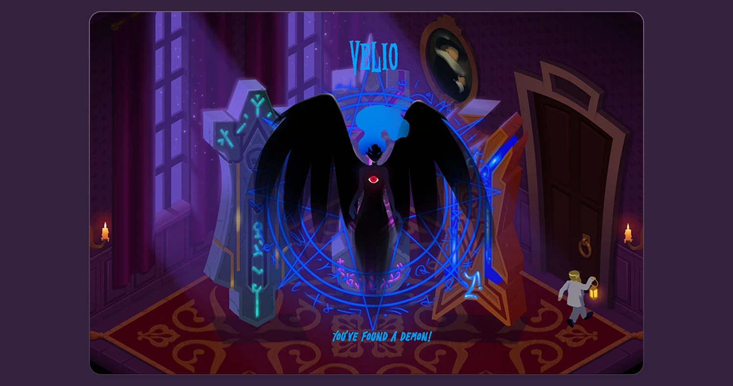 Haunted House game ui - demon Velio
