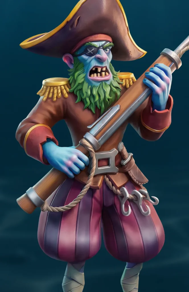 pirate 2d game character