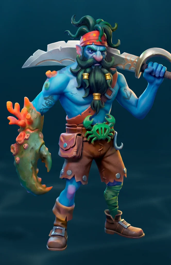 pirate 2d game art character