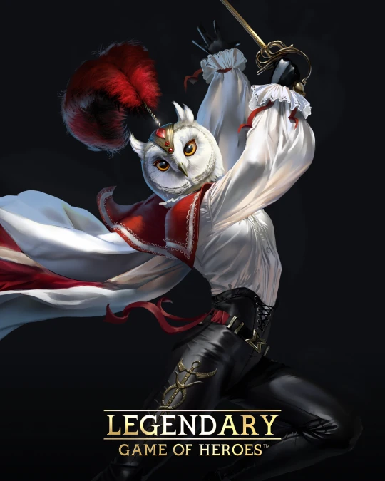 Fencing Owl Fighter - Legendary game character