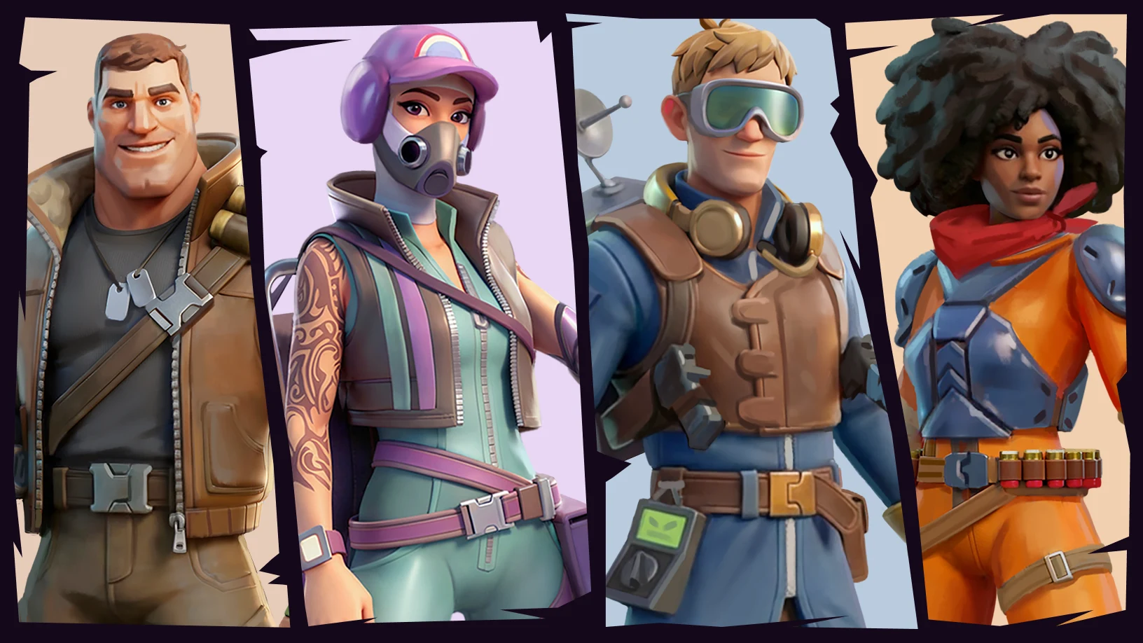 game characters collage - Raiders of the Arc