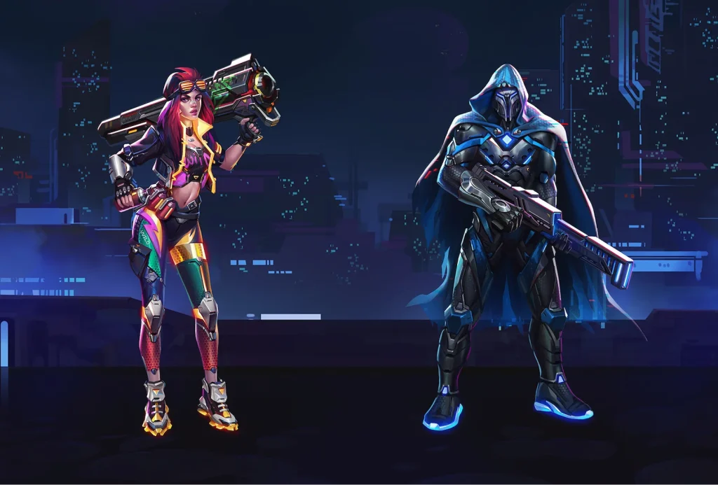 cyber game character