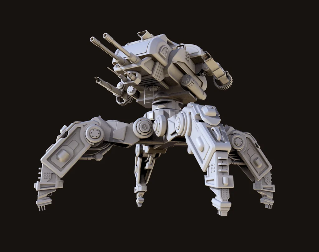 3d battle spider machine