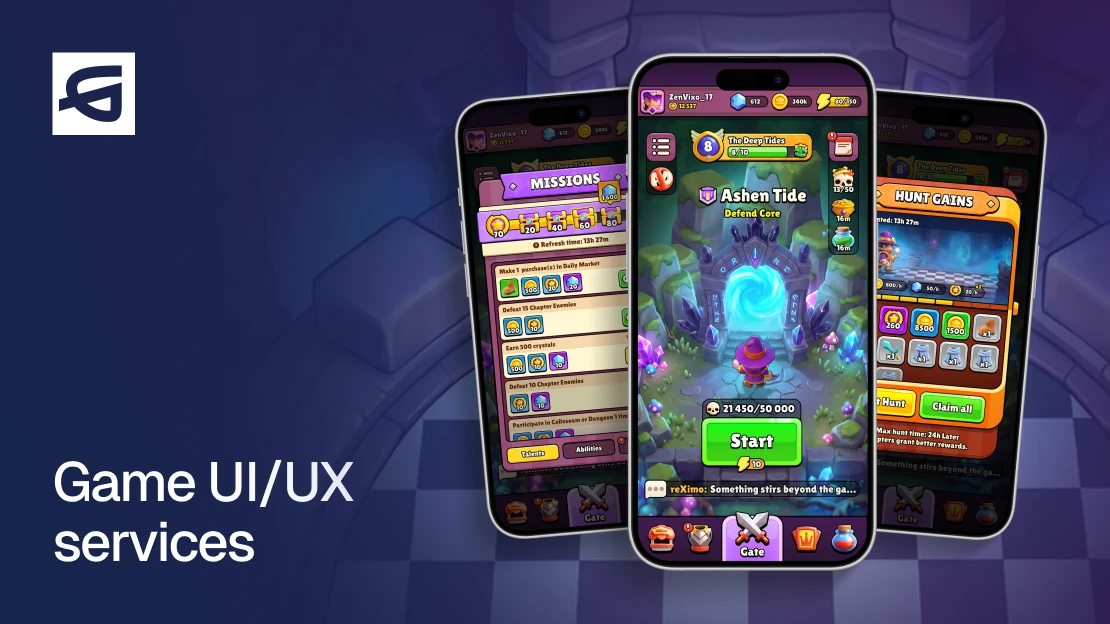 Game UI/UX Design Services - GAMEPACK Studio