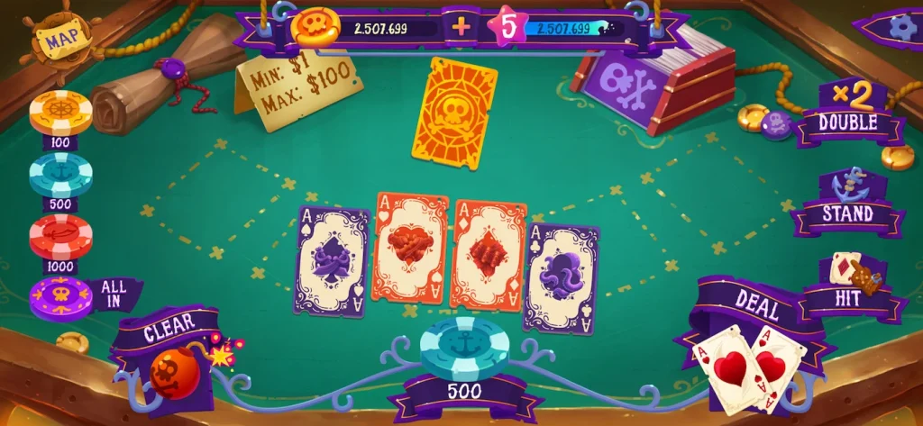 poker game UI
