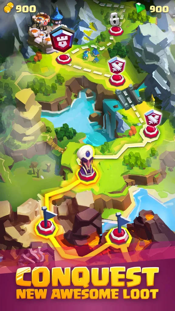 mobile game quest map