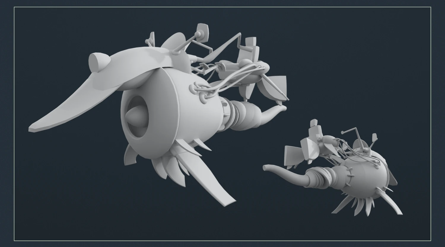 spinstar league sci-fi green racing vehicle 3d concept art
