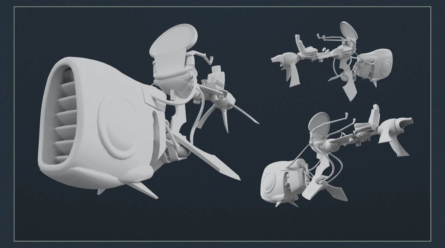 spinstar league - racing sci-fi vehicle 3d concept art
