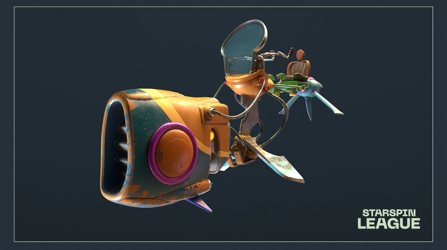 spinstar league orange vehicle
