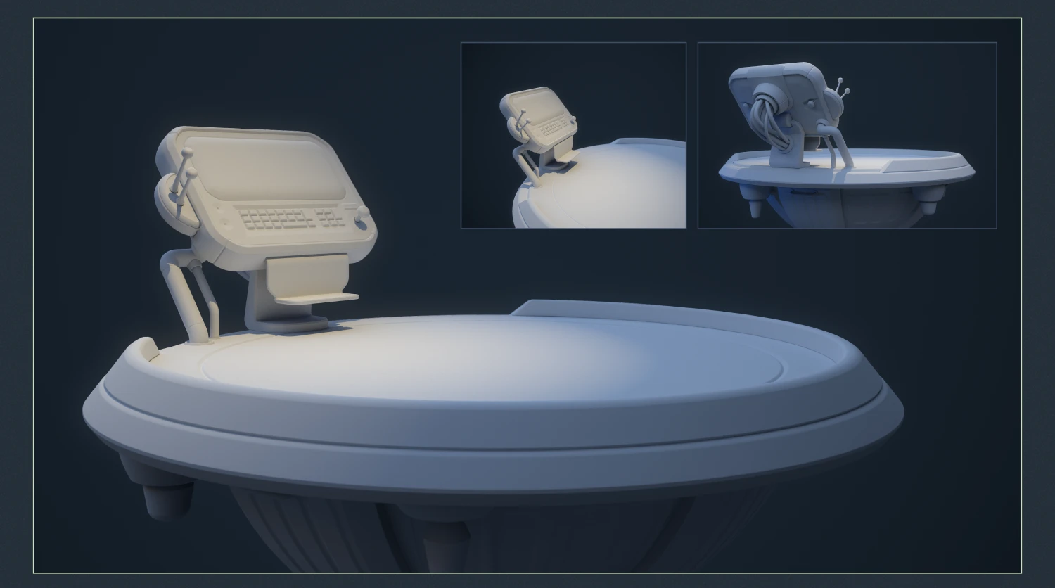 spinstar league 3d platform sketch
