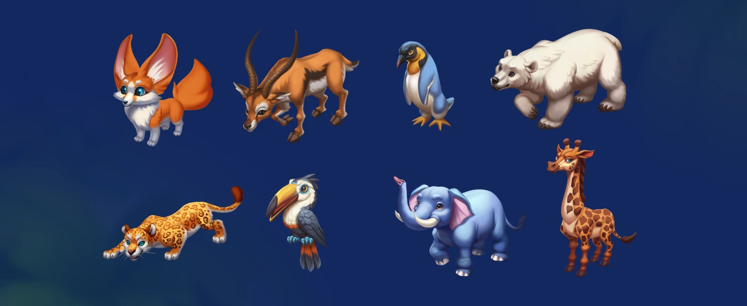 Wilderness Wonders game animals