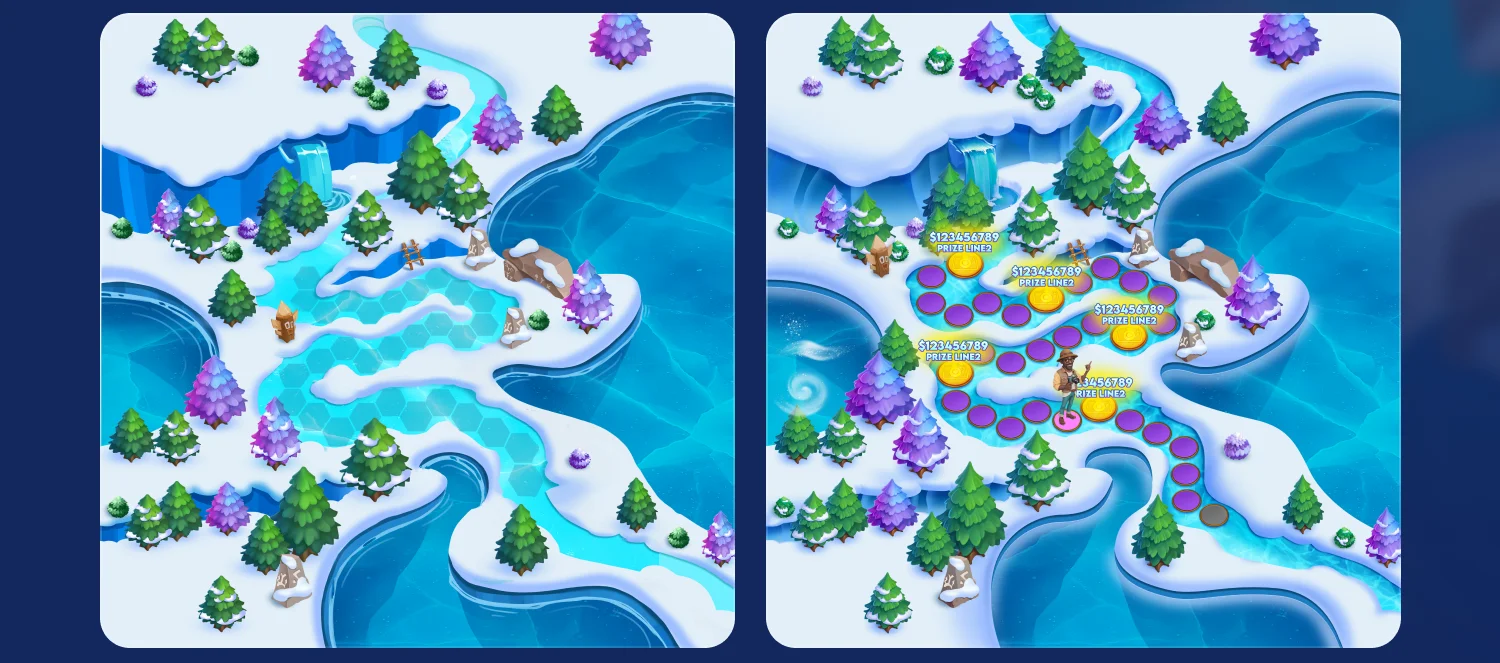 Wilderness Wonders game board winter