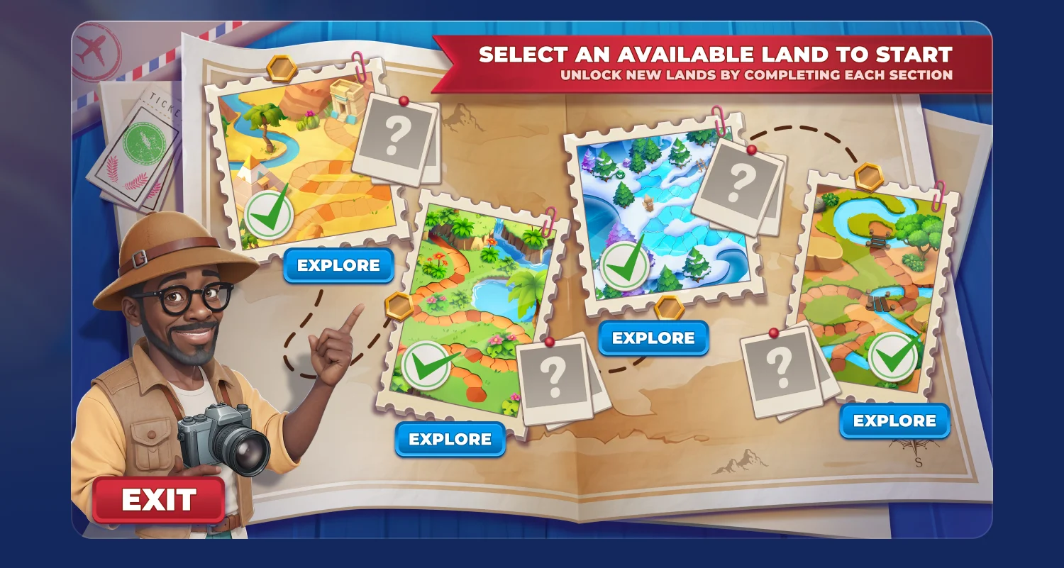 Wilderness Wonders game map